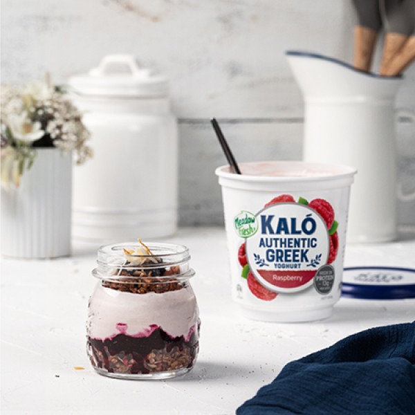 Meadow Fresh Kalo Raspberry Breakfast Parfait NZ Meadow Fresh